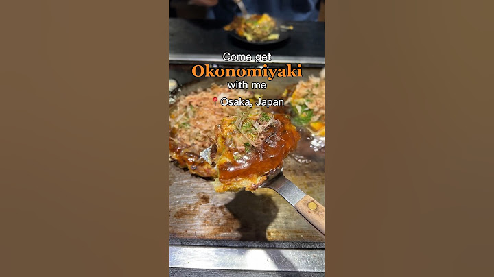 Come eat delicious okonomiyaki with me in Osaka, Japan! #japanesefood #okonomiyaki #osaka