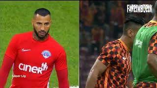 Falcoa ve Quaresma Galatasaray Kasımpaşa Maç Önü oyuncular ısnıyor