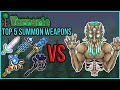 Terraria 1.4 - TOP 5 Summon Weapons vs Moon Lord | Comparison