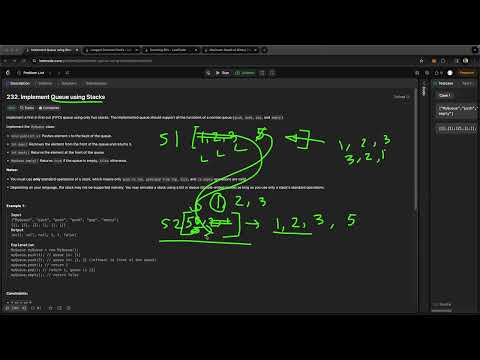 Leetcode 232. Implement Queue using Stacks