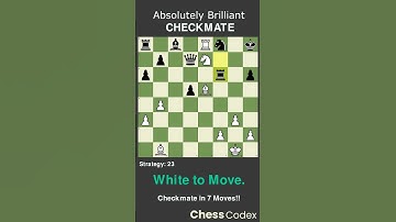 Strategy 23 | White to Move | Absolutely Brilliant Checkmate #OpeningTraps #ChessTraps #chesstips