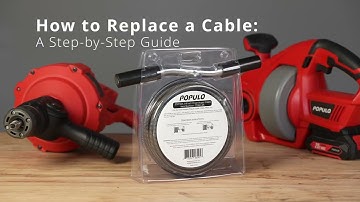 How to Replace a Cable for Populo Drain auger CDAL-2004