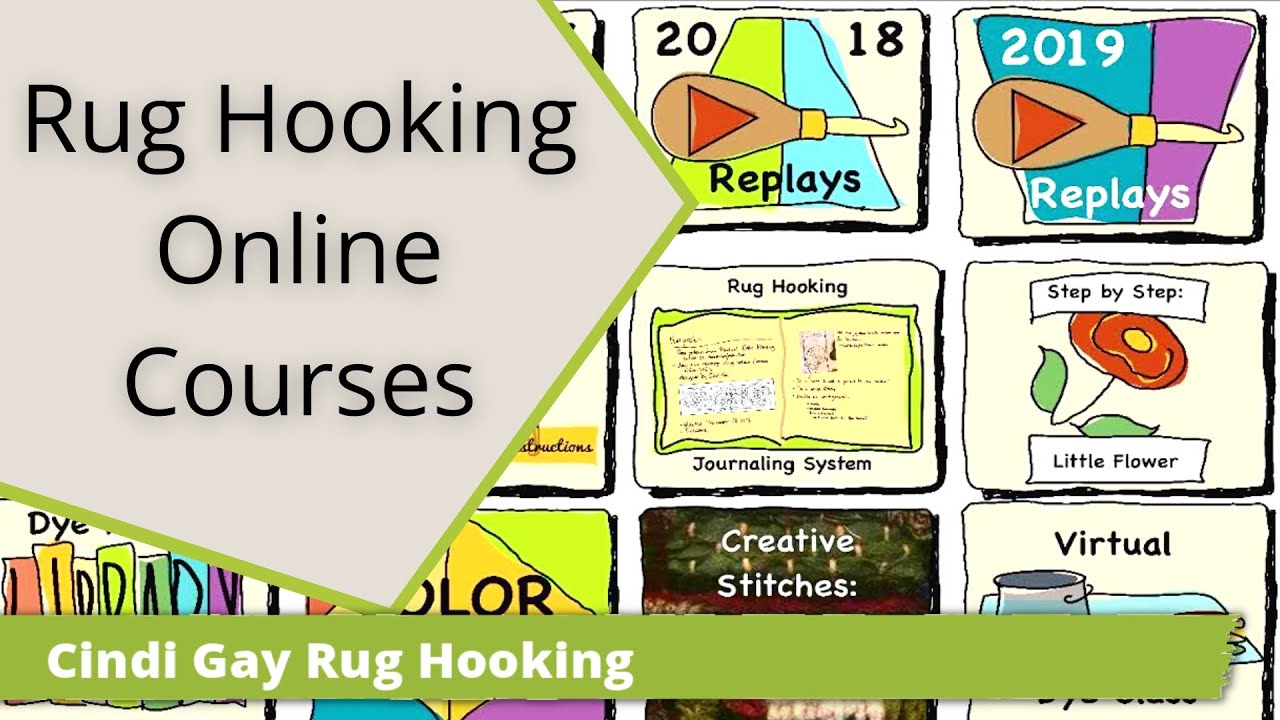 Rug Hooking Online Courses, a new home - YouTube