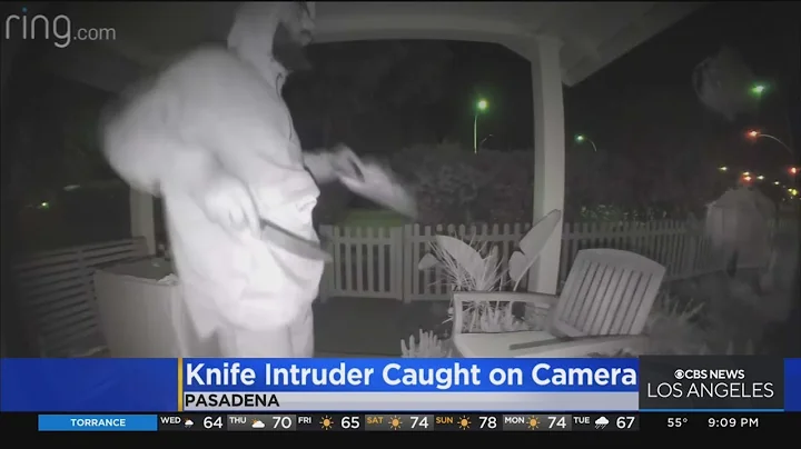 Disturbing video shows man armed with knife trying...