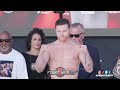 Canelo contra Jermell Charlo • PESAJE COMPLETO Y CARA A CARA
