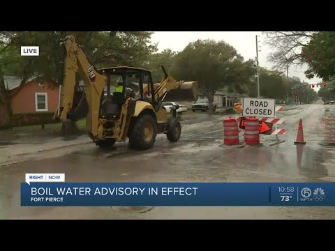 Boil Water Advisory Issued After Water Main Break In Fort Pierce