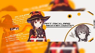 Speed Art Anime Banner - Megumin Twitter Banner
