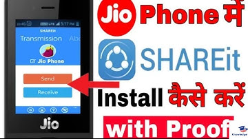 Jio phone मैं Shareit app install कैसे करे| How to download shareit in Jio phone |Hindi