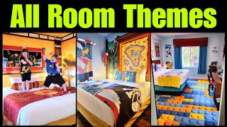 All Legoland Florida Hotel Room Themes | Lego Movie Room, Ninjago, Lego Friends, Pirates, Kingdoms