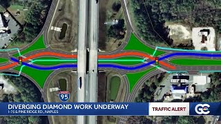 FDOT begins work on Collier County's first diverging diamond interchange
