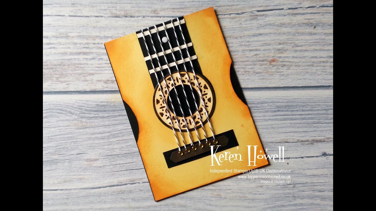 Stampin' Up! Guitar Card