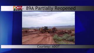 One Lane Traffic Opens on Highway 89A