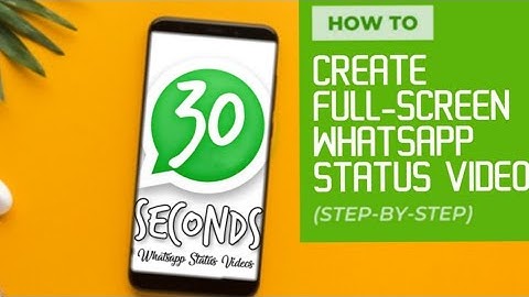How to Create Fullscreen Whatsapp Status | Android | Tutorial video | PowerDirector Bundle version