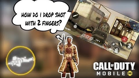 HOW TO DROPSHOT IN CALL OF DUTY MOBILE WITH 2 FINGERS!!!