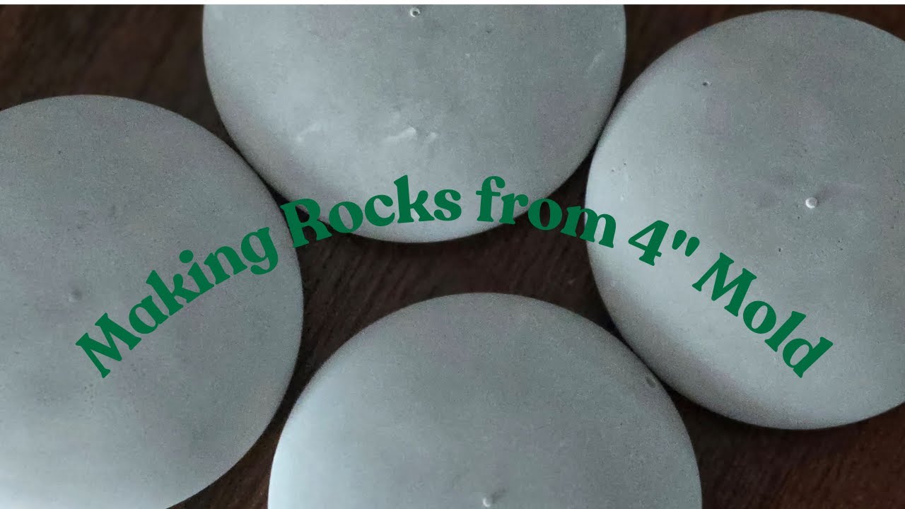 Making a 4" Rock using a mold and Ultracal30