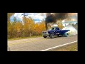 NASTY CUMMINS W250 FIRST GEN SLED PULLER DO MASSIVE 5500 RPM BURNOUT AND DRAG RACING