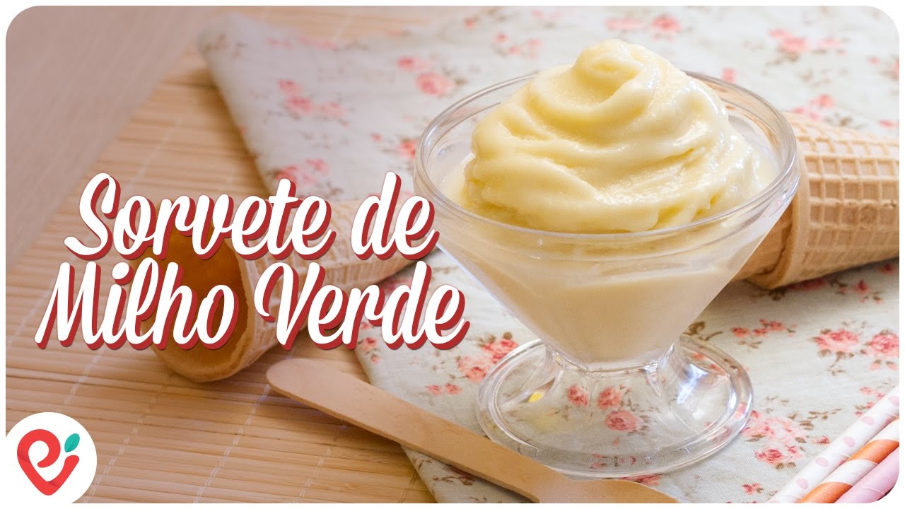 Sorvete de Milho Verde (Vegan)