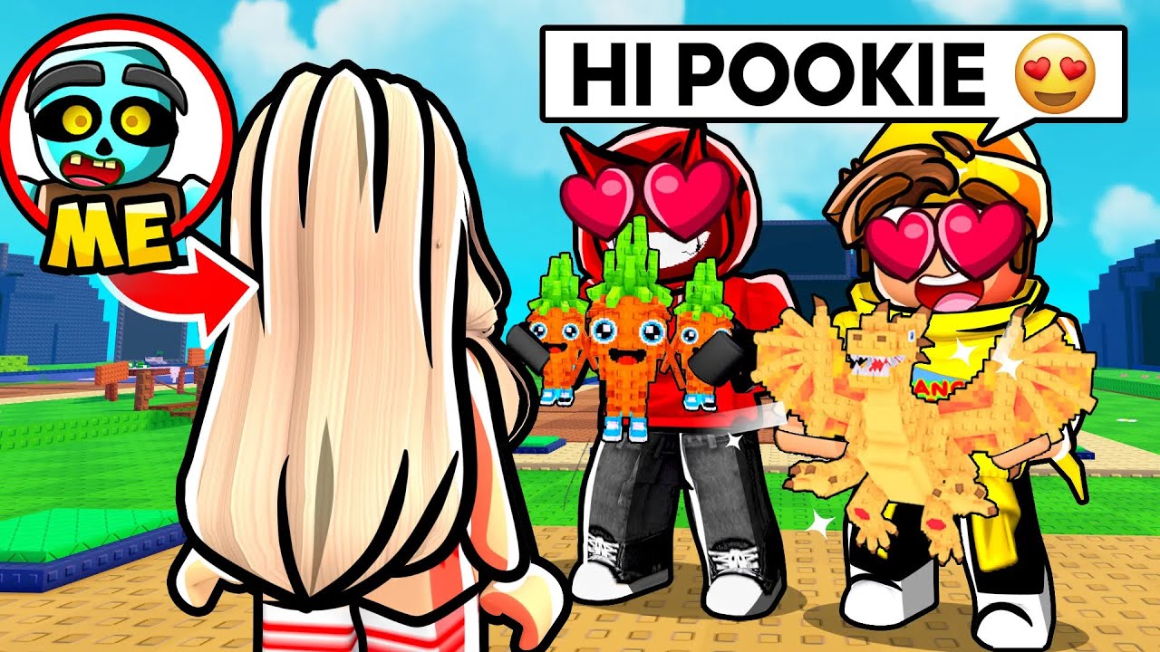 I Became An E-GIRL To TROLL My Friends In Plants VS Brainrots!