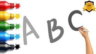 Kids Abc Learning Uppercase & Lowercase A-Z Letters Alphabet Practice With Alphabets Abcd 748