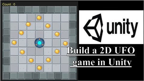 Build a 2D UFO game in unity