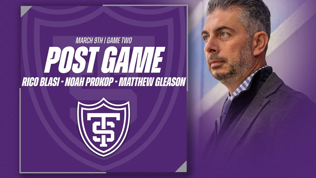 Press Conference Men's Hockey Post Game Quarterfinals Game Two YouTube