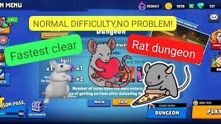 FASTEST RAT DUNGEON CLEAR! Clash of Destiny: Good vs Evil Normal Difficulty screenshot 4