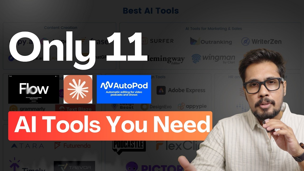 11 AI Tools You Need in 2026 (Save Time, Work Smarter, Do More) - YouTube