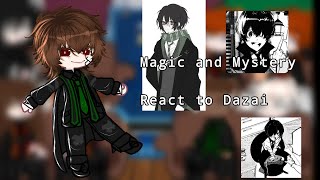 ☆∆~ Past Magic and mystery react to Dazai Osamu ☆ ∆~ part 1/? ☆ ∆~ bsd x Harry Potter ☆ ∆ ~
