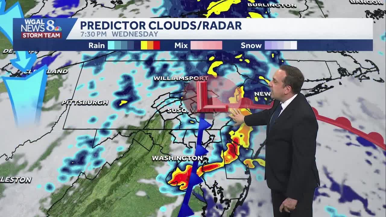 Few Showers Tuesday, Soaking Rain Wednesday - YouTube