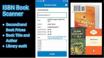Look up book details from ISBN barcodes- Barcode Lookup Mode in the Barcode Manager app