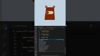 CSS Bear Toggle Switch 🐻 | CSS Animation | Creative UI Design #coding #frontendcourse #cssanimation