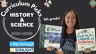 5th grade History & Science Curriculum Picks 20242025 I Collaboration