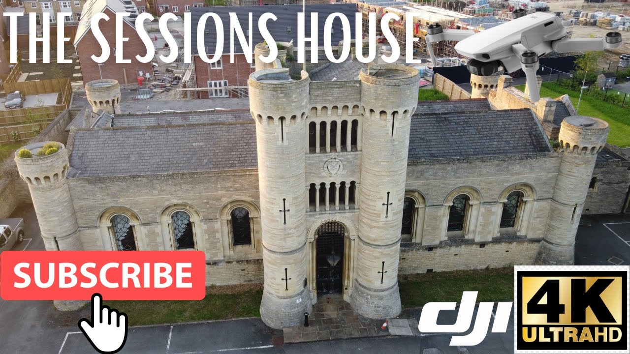 【4K】 HISTORIC BUILDING | SESSIONS HOUSE | PETERBOROUGH | 4K DRONE FOOTAGE | DJI MINI 2