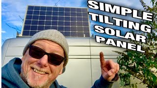 Simple Cheap Camper Van Tilting Solar Panel System