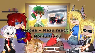 Heroes + Nezu react to Nomu Izuku [ Part 3 or “ He’s a kid and he is terrified “ ] Read Description