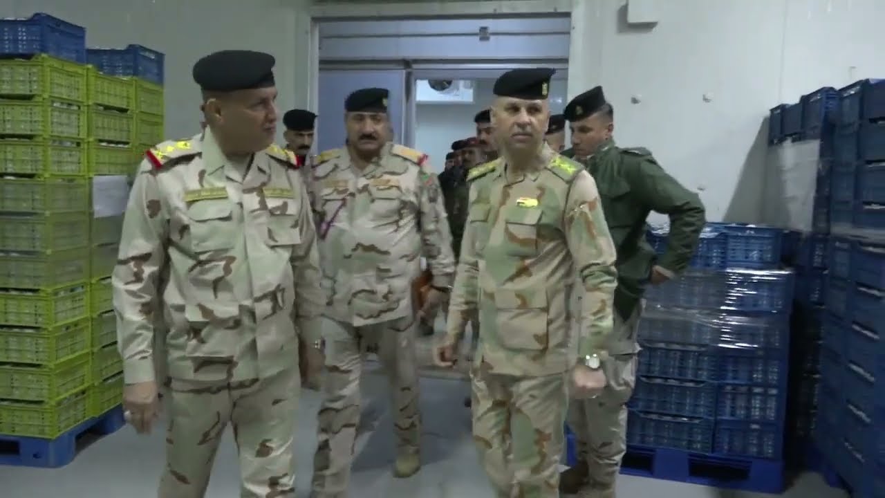 المفتش العسكري العام يزور مدخر تموين كركوك