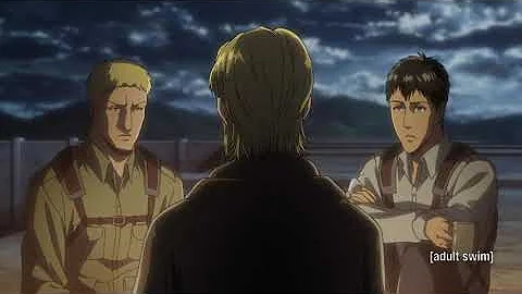 Attack on titan season 3 Zeke Berthold and Reiner talk