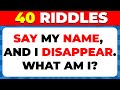🧠 Only Geniuses Can Solve These 40 Tricky Riddles! Can You? 🔍