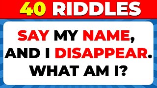🧠 Only Geniuses Can Solve These 40 Tricky Riddles! Can You? 🔍
