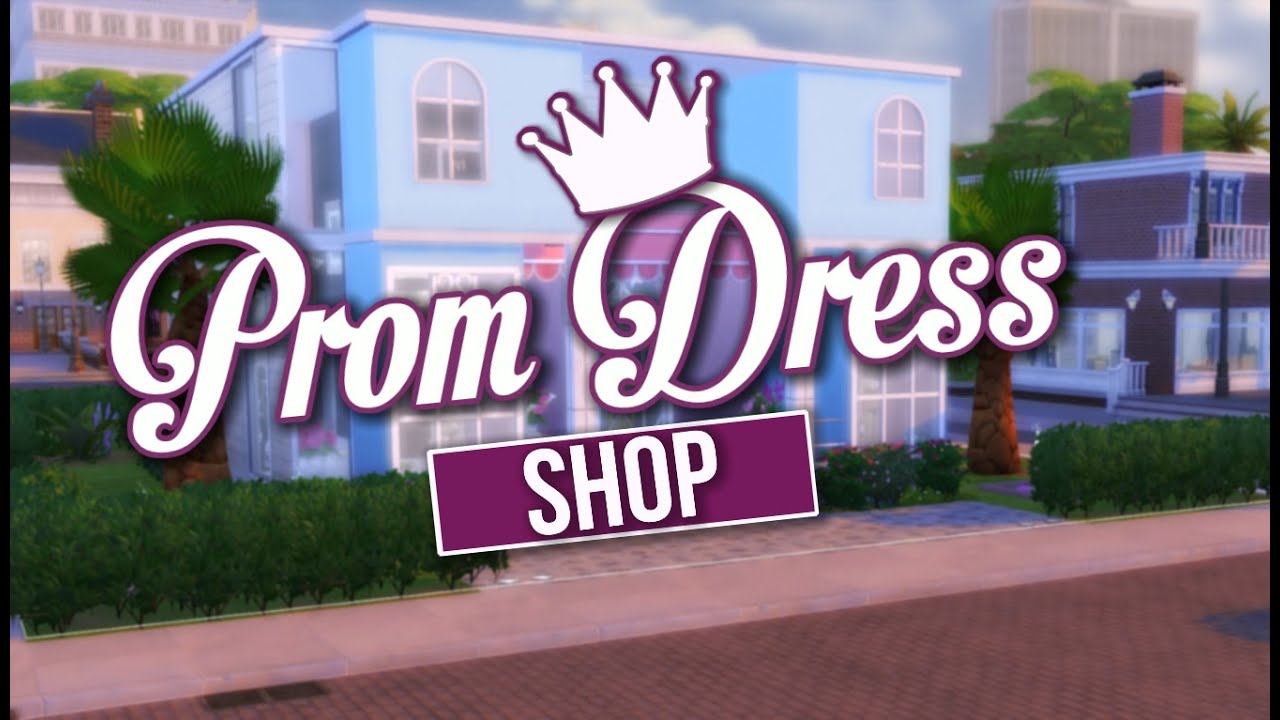 The Sims 4 Speed Build Prom  Dress  Shop  YouTube