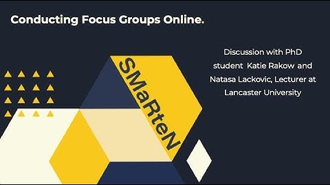 Conducting Focus Groups Online