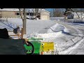 John Deere 2305 Snow Plowing after 8 in snowfall 02/16/21 St Louis