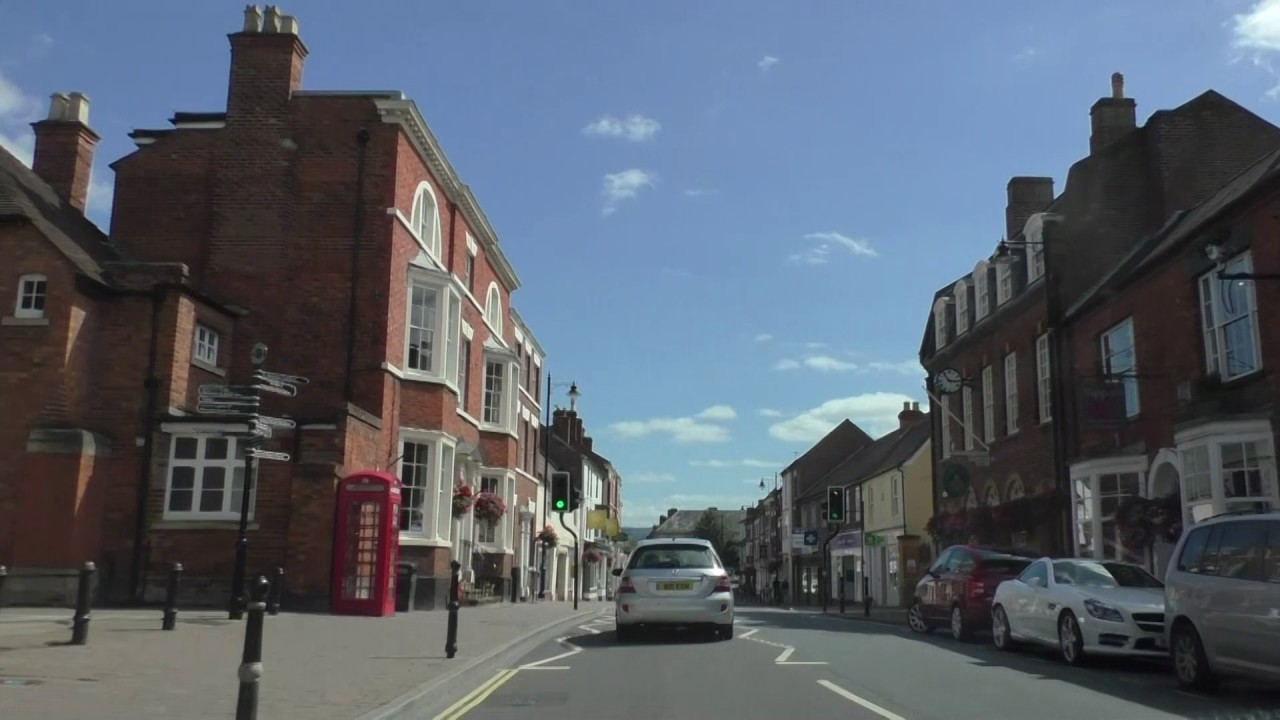 Driving Along Worcester Road, High Street & Broad Street, Pershore