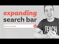 How to create an expanding search bar using :focus-within