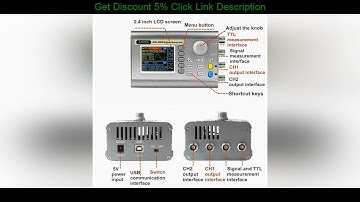 Slide Cleqee JDS2900 15/60MHz DDS Function Signal Generator Digital Control Dual-channel Frequency