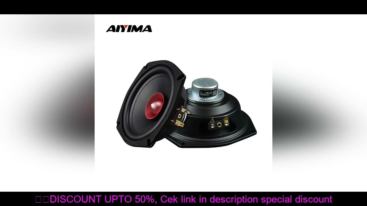 AIYIMA 2Pcs 5.25 Inch Full Range Speaker Unit 4 8 Ohm 40W Audio Speaker Aluminum Basin Home Audio Am