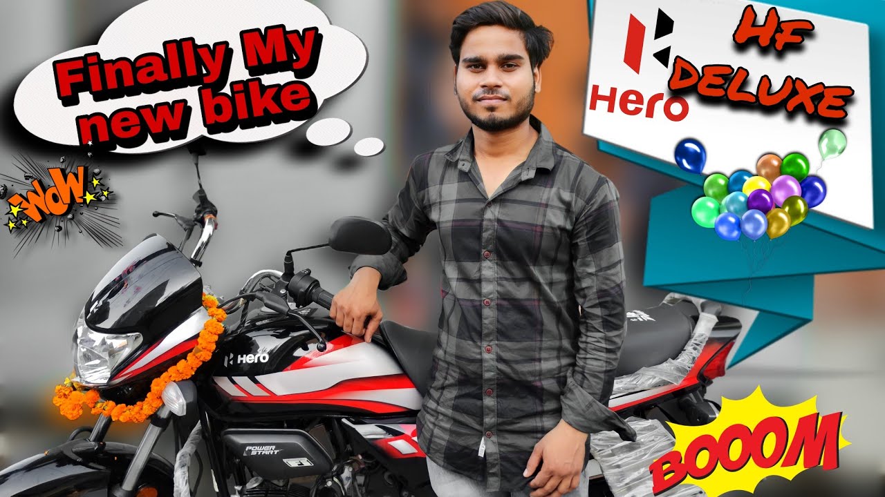 Finally taking my new Bike Hf deluxe New bike Delivery first