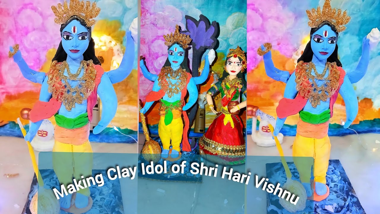 इतनी सुंदर भगवान विष्णु की मूर्ति किसी ने 5 मिनट में नहीं बनाई होगी 