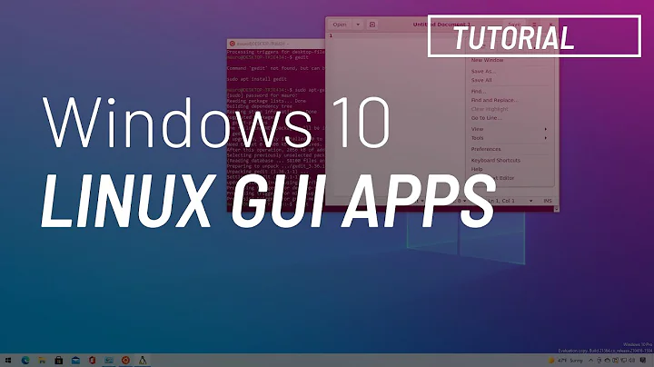 How to install Linux GUI apps with WSL 2 on Windows 10