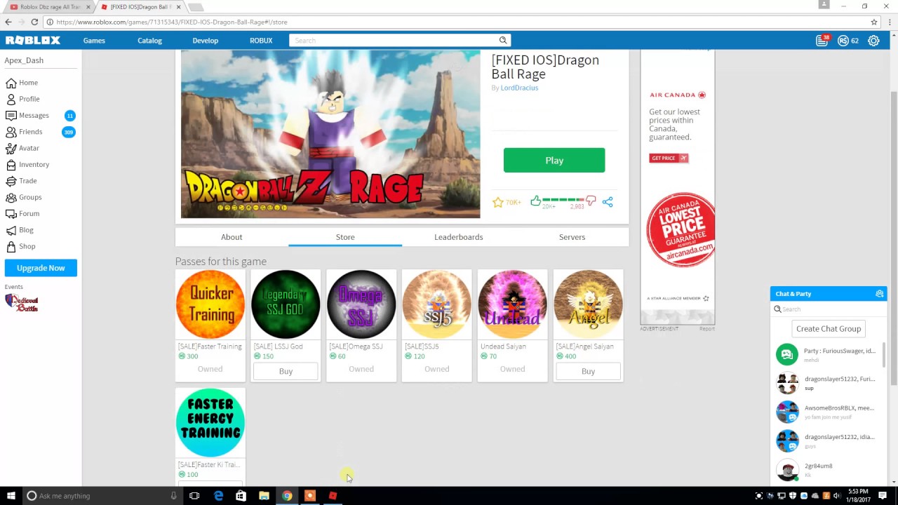 Roblox dbz rage All game pass Transformations - 